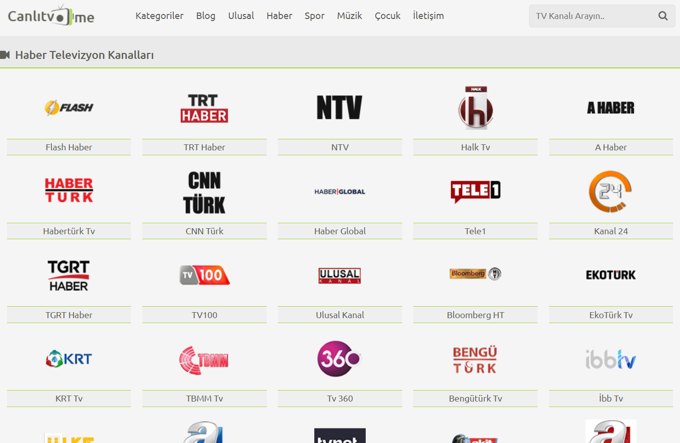 Canlı TV İzle - Canlitv.me | Ücretsiz, HD Türk Televizyonları
